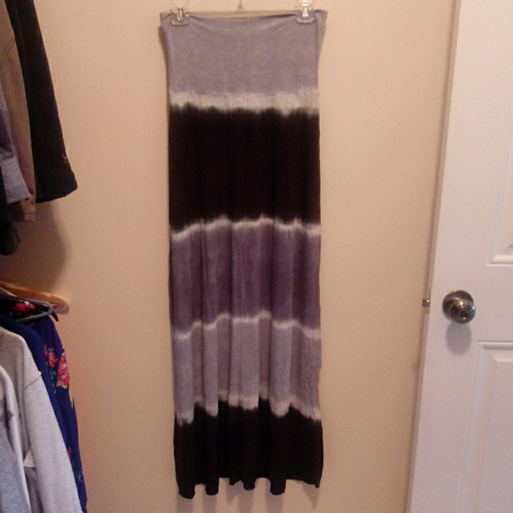 Tied died halter dress or fold over skirt